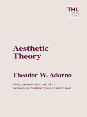 cover image of Aesthetic Theory